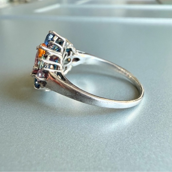 🎊 Multi Gemstones Confetti Sterling Silver Rings 💍 ASK FOR PRICES ‼️ - Picture 8 of 17